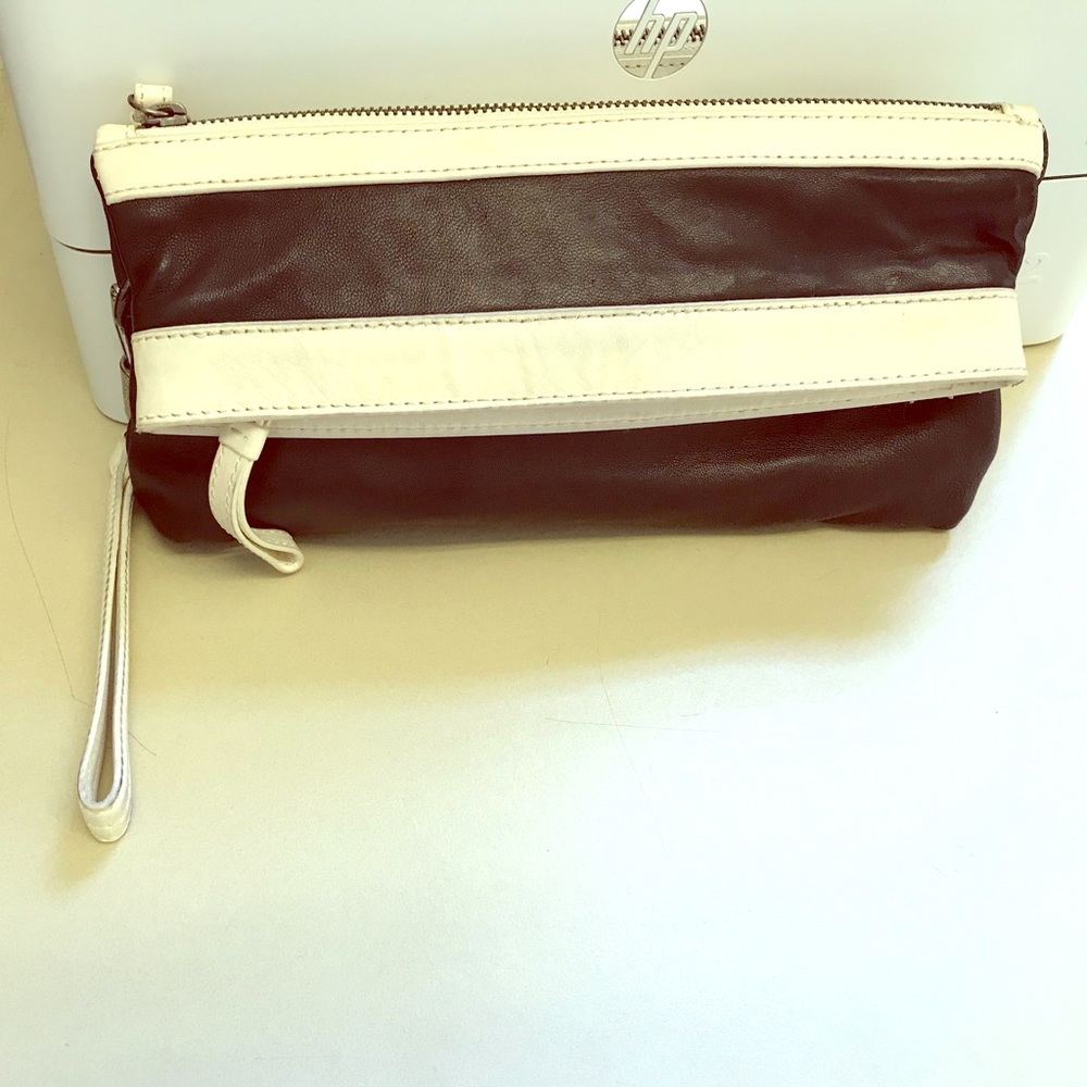 Kenneth Cole Leather Wristlet/Clutch